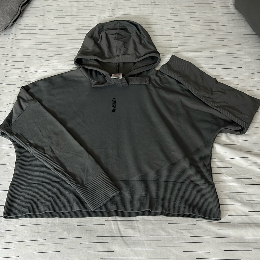 GYMSHARK Pause Hoodie, Gray, Small